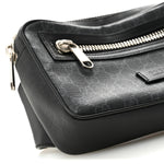 Soft GG Supreme Monogram Web Belt Bag Black Grey