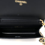 Lambskin Quilted Mini CC Flap Black