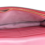 Calfskin GG Matelasse Chain Wallet Rhodamine Pink