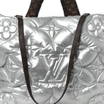 Econyl Monogram Pillow Giant Onthego GM Silver