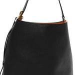 Grained Calfskin Low Key Hobo MM Black