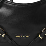 Tumbled Calfskin Nano Voyou Bag Black