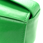 Crinkled Lambskin Maxi Intrecciato Extra Mini Cassette Crossbody Bag Parakeet