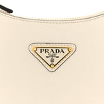 Soft Calfskin Arque Shoulder Bag White