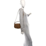Box Calfskin Voltaire Top Handle Crossbody Bag Dark Cork