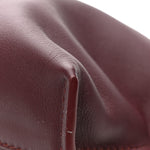 Calfskin Mini Flamenco Knot Clutch Dark Burgundy