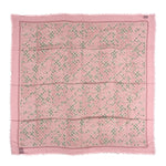 Modal Silk GG Monogram Big Arabesque Shawl Beige Pink