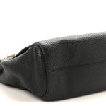 Small Classic Grain Calfskin Medium Lily Black