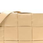 Paper Calfskin Maxi Intrecciato Cassette Crossbody Bag Porridge