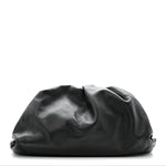 Smooth Butter Calf The Pouch Oversized Clutch Black