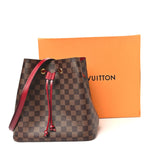 Damier Ebene Neonoe MM  Cherry Berry