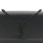 Grain De Poudre Medium Classic Monogram Monochrome Kate Satchel Black