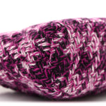 Tweed Quilted Mini Clutch With Chain Purple