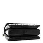 Lambskin Quilted Small Trendy CC Dual Handle Flap Bag Black