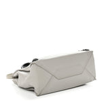 Calfskin Papier Mini A4 Zip Around Tote Grey Black