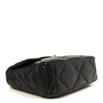 Lambskin Quilted Large Chanel 19 Flap Black