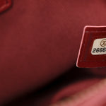 Calfskin Quilted CC Small Vanity Case Dark Red