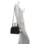 Tumbled Buffalo Mini Antigona Cube Bag Black