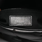 Lambskin Quilted Toy Loulou Puffer Monogram Monochrome Chain Satchel Black