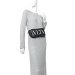Calfskin VLTN Belt Bag Black White