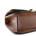 Canvas Calfskin Mini TB Bag Natural Malt Brown