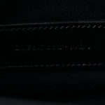 Grain De Poudre Matelasse Chevron Monogram Envelope Clutch Black