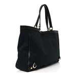 Monogram Large Abbey Tote Navy Black