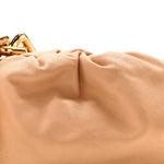 Calfskin Teen Chain Pouch Almond