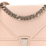 Grained Calfskin Medium Diorama Flap Bag Nude
