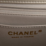 Metallic Goatskin Quilted 2.55 Reissue Mini Flap Silver