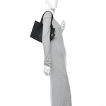 Grained Calfskin Mini Himmel Shopper Tote Black