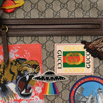 Soft GG Supreme Monogram Courrier Web Medium Flat Messenger Bag Beige New Acero Multicolor