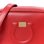 Calfskin Gancini Camera Crossbody Bag Red