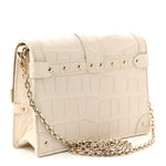 Alligator Trunk Chain Wallet Latte