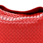 Nappa Intrecciato Large Hobo Red