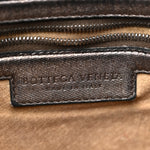 Metallic Nappa Intrecciato Medium Veneta Hobo Pewter