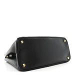 Saffiano Lux Medium Galleria Double Zip Black Black