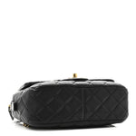Sheepskin Quilted Trapezio Camera Case Black