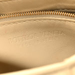 Lambskin Maxi Intreccio Padded Chain Cassette Crossbody Bag Porridge
