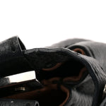 Cuoio Romano Selleria Bi-Color Medium Peekaboo Iconic Satchel Black Mou