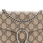 GG Supreme Monogram Mini Dionysus Chain Wallet Beige Taupe