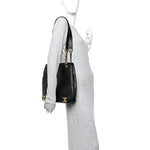 Lambskin Triple CC Shoulder Bag Black