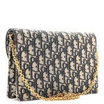 Oblique Saddle Chain Pouch Blue