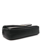 Plunged Lambskin Calypso Black