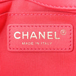 Calfskin Quilted Medium Bubbly Flap Pink