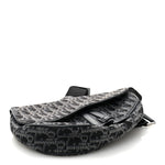 Oblique Mens Saddle Bag Black Blue
