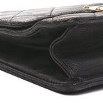 Lambskin Quilted Medium Golden Class Flap Black