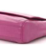 Smooth Calfskin Suede Medium Reversible Monogram Kate Satchel Rose Rubis