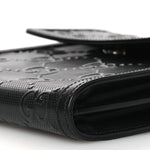 Calfskin GG Tennis Embossed Messenger Bag Black