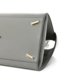 Calfskin Small Hug Bag Ash Grey